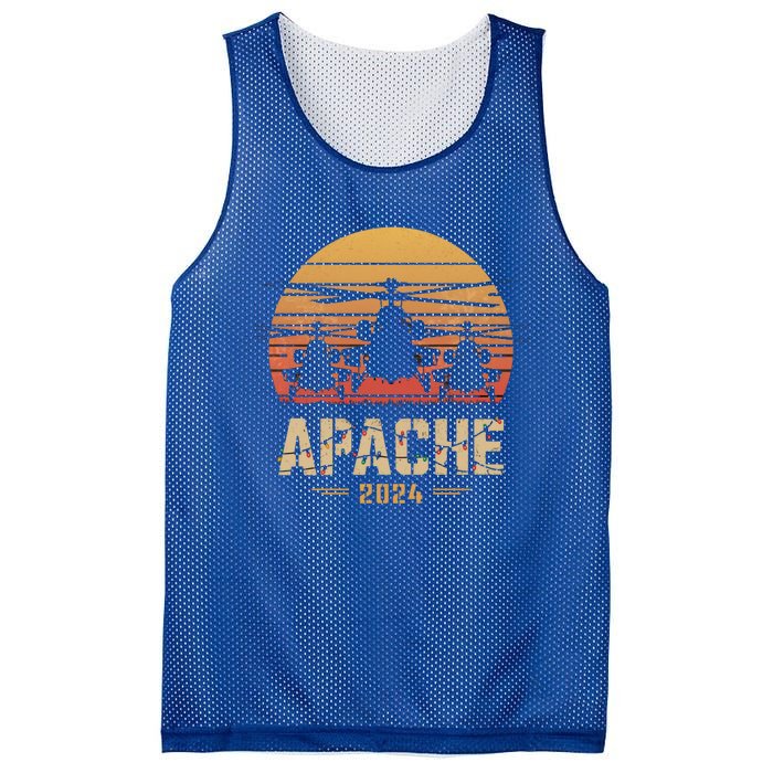 Apache Helicopters Christmas Vformation Sunset Military Great Gift Mesh Reversible Basketball Jersey Tank