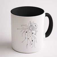 Anatomical Heart Cpu Processor Pcb Board Computer Programmer Gift Coffee Mug