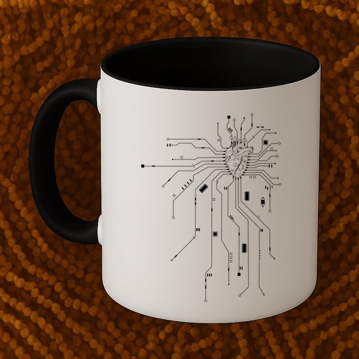 Anatomical Heart Cpu Processor Pcb Board Computer Programmer Gift Coffee Mug