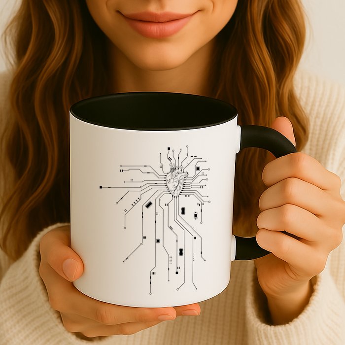 Anatomical Heart Cpu Processor Pcb Board Computer Programmer Gift Coffee Mug