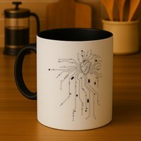 Anatomical Heart Cpu Processor Pcb Board Computer Programmer Gift Coffee Mug
