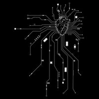 Anatomical Heart Cpu Processor Pcb Board Computer Programmer Gift Youth Performance Sprint T-Shirt