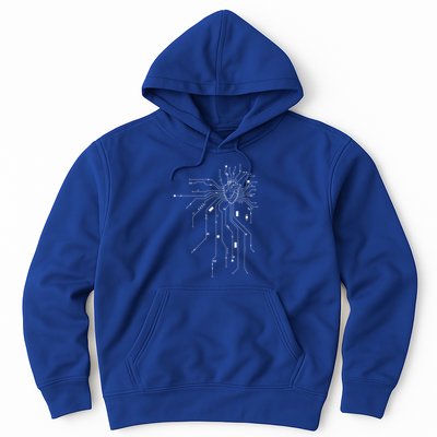 Anatomical Heart Cpu Processor Pcb Board Computer Programmer Gift Hoodie