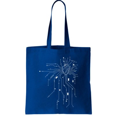 Anatomical Heart Cpu Processor Pcb Board Computer Programmer Gift Tote Bag