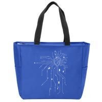 Anatomical Heart Cpu Processor Pcb Board Computer Programmer Gift Zip Tote Bag