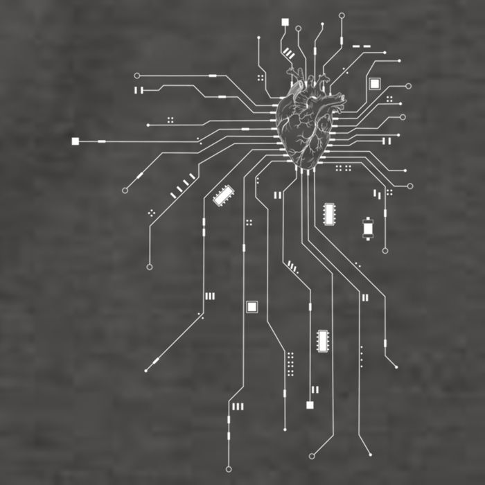 Anatomical Heart Cpu Processor Pcb Board Computer Programmer Gift Vector Backpack