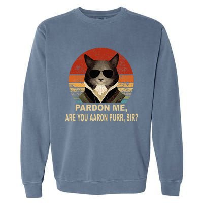 Alexander Hamilton Cat Garment-Dyed Sweatshirt