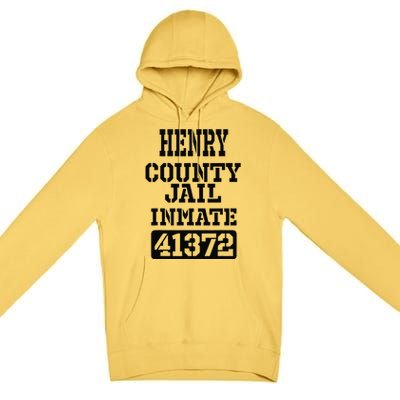 Alabama Henry County Jail Inmate Halloween Funny Costume Premium Pullover Hoodie