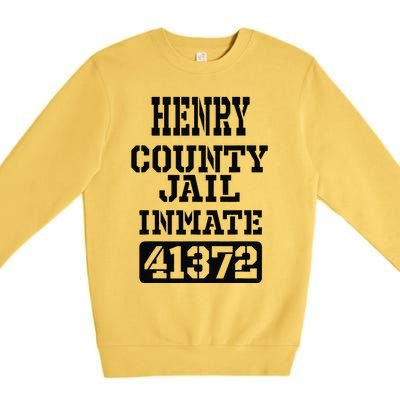 Alabama Henry County Jail Inmate Halloween Funny Costume Premium Crewneck Sweatshirt