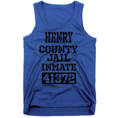 Alabama Henry County Jail Inmate Halloween Funny Costume Tank Top