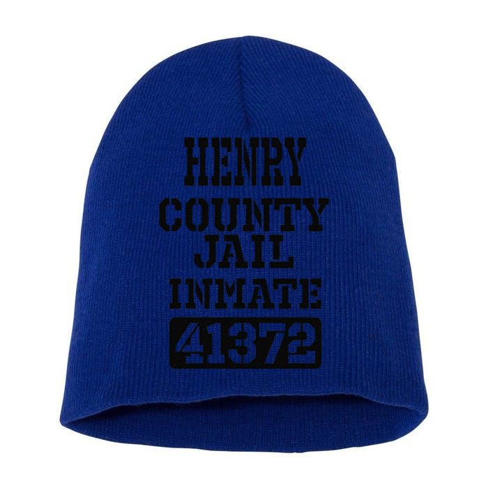 Alabama Henry County Jail Inmate Halloween Funny Costume Short Acrylic Beanie