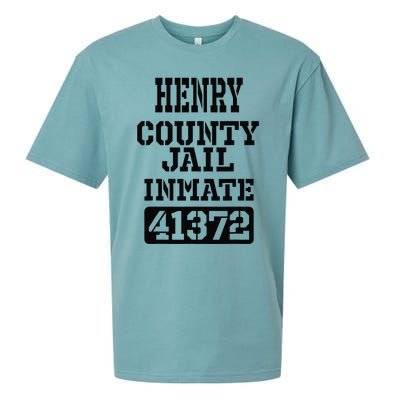 Alabama Henry County Jail Inmate Halloween Funny Costume Sueded Cloud Jersey T-Shirt