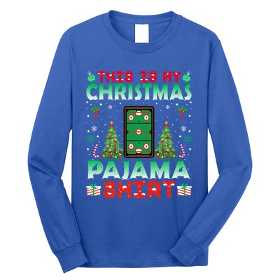 Air Hockey Christmas Pajama Gift Christmas Holiday Funny Gift Long Sleeve Shirt