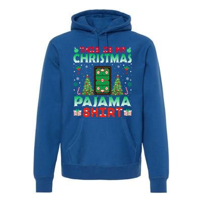 Air Hockey Christmas Pajama Gift Christmas Holiday Funny Gift Premium Hoodie