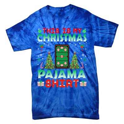 Air Hockey Christmas Pajama Gift Christmas Holiday Funny Gift Tie-Dye T-Shirt