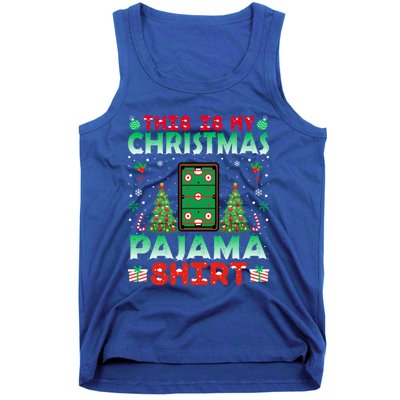 Air Hockey Christmas Pajama Gift Christmas Holiday Funny Gift Tank Top