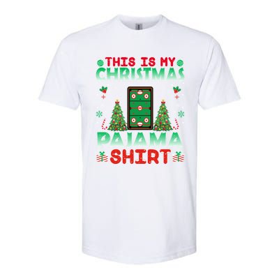 Air Hockey Christmas Pajama Gift Christmas Holiday Funny Gift Softstyle CVC T-Shirt