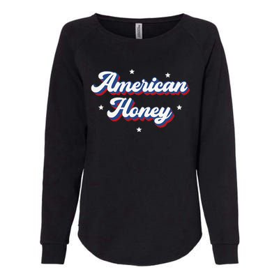 American Honey Cute Retro 4th of July Womens California Wash Sweatshirt