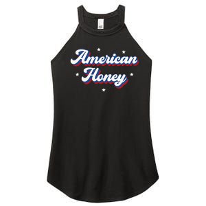 American Honey Cute Retro 4th of July Women’s Perfect Tri Rocker Tank