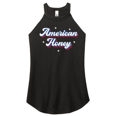 American Honey Cute Retro 4th of July Women’s Perfect Tri Rocker Tank