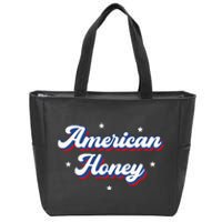 American Honey Cute Retro 4th of July Zip Tote Bag