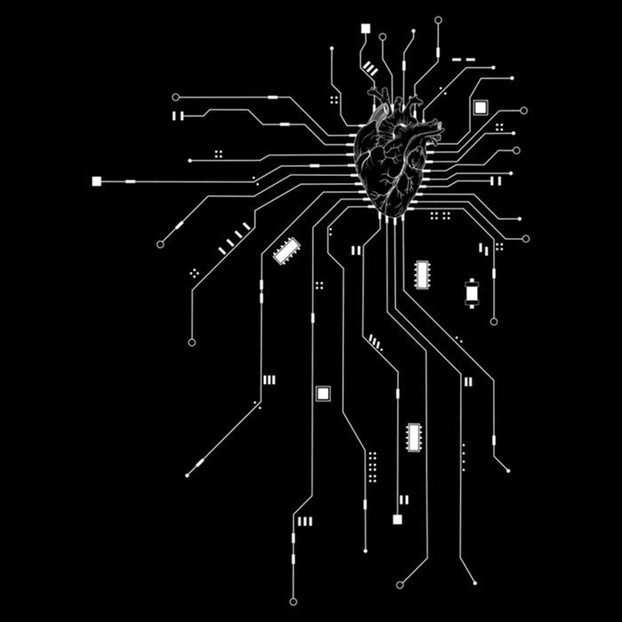 Anatomical Heart Cpu Processor Pcb Board Computer Programmer Daily Commute Backpack