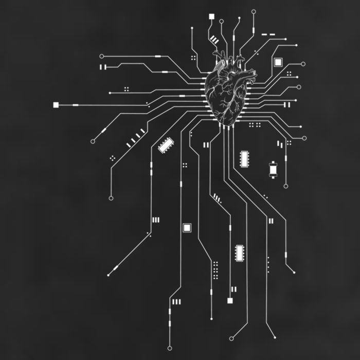 Anatomical Heart Cpu Processor Pcb Board Computer Programmer Adult Drive Performance Visor