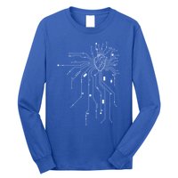 Anatomical Heart Cpu Processor Pcb Board Computer Programmer Long Sleeve Shirt