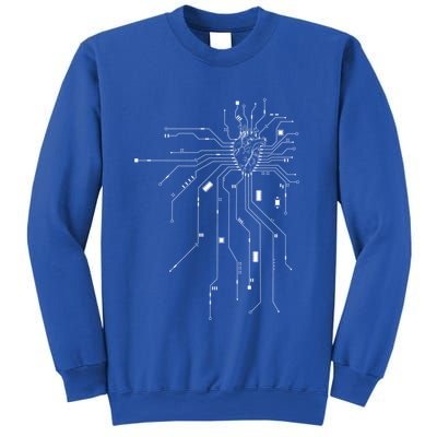 Anatomical Heart Cpu Processor Pcb Board Computer Programmer Sweatshirt