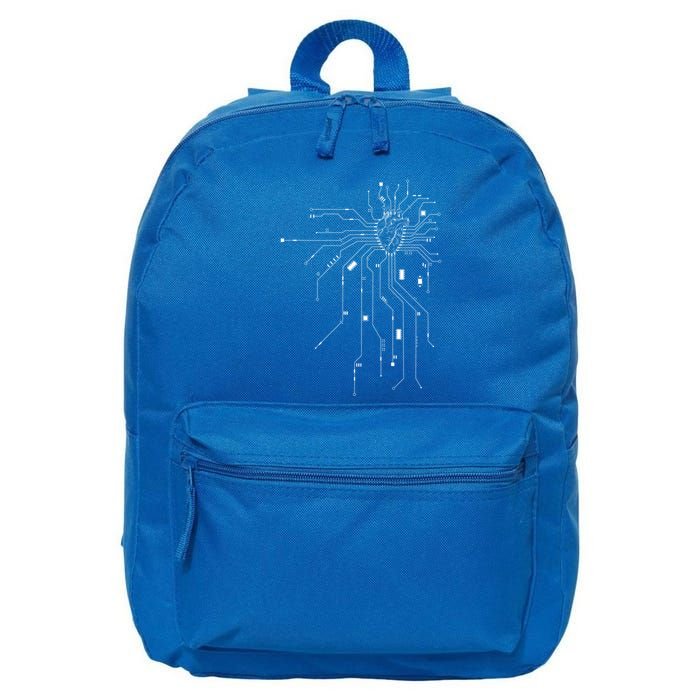 Anatomical Heart Cpu Processor Pcb Board Computer Programmer 16 in Basic Backpack