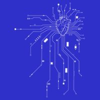 Anatomical Heart Cpu Processor Pcb Board Computer Programmer Baby Bodysuit