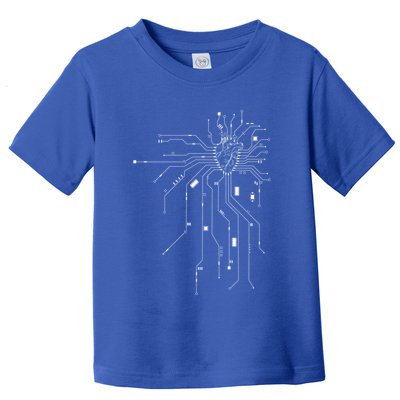 Anatomical Heart Cpu Processor Pcb Board Computer Programmer Toddler T-Shirt