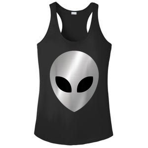 Alien Head Colorful Alien Rave Believe Ladies PosiCharge Competitor Racerback Tank