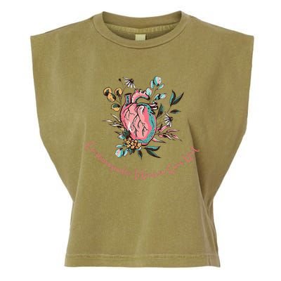 Anatomical Heart Cvicu Cardiovascular Intensive Care Unit Garment-Dyed Women's Muscle Tee