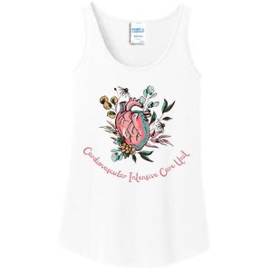 Anatomical Heart Cvicu Cardiovascular Intensive Care Unit Ladies Essential Tank