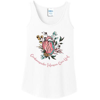 Anatomical Heart Cvicu Cardiovascular Intensive Care Unit Ladies Essential Tank