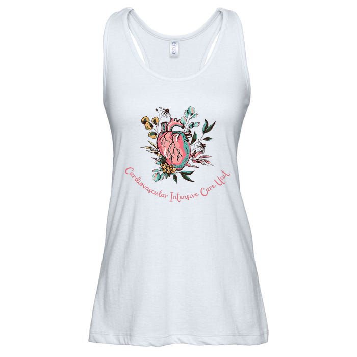 Anatomical Heart Cvicu Cardiovascular Intensive Care Unit Ladies Essential Flowy Tank