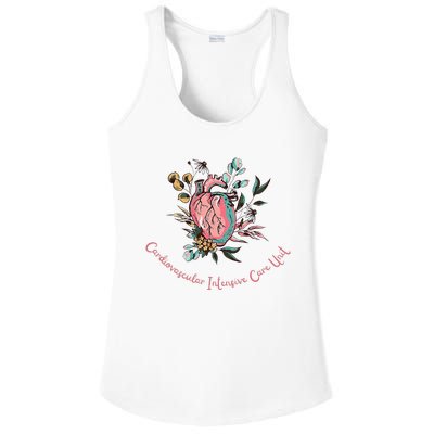 Anatomical Heart Cvicu Cardiovascular Intensive Care Unit Ladies PosiCharge Competitor Racerback Tank