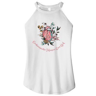 Anatomical Heart Cvicu Cardiovascular Intensive Care Unit Women's Perfect Tri Rocker Tank