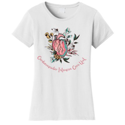 Anatomical Heart Cvicu Cardiovascular Intensive Care Unit Women's T-Shirt