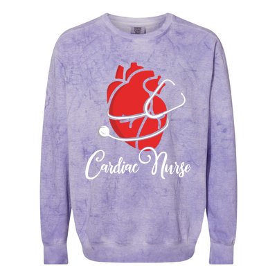 Anatomical Heart Cardiac Nurse Parts Of Heart Cardiac Nurse Cool Gift Colorblast Crewneck Sweatshirt