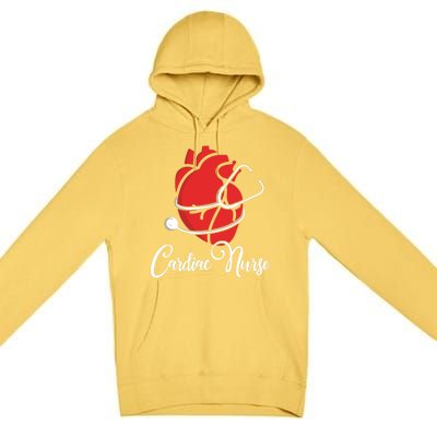 Anatomical Heart Cardiac Nurse Parts Of Heart Cardiac Nurse Cool Gift Premium Pullover Hoodie