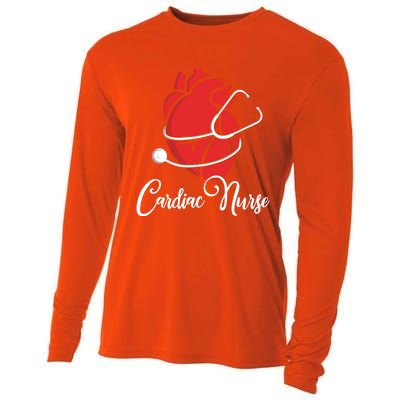 Anatomical Heart Cardiac Nurse Parts Of Heart Cardiac Nurse Cool Gift Cooling Performance Long Sleeve Crew