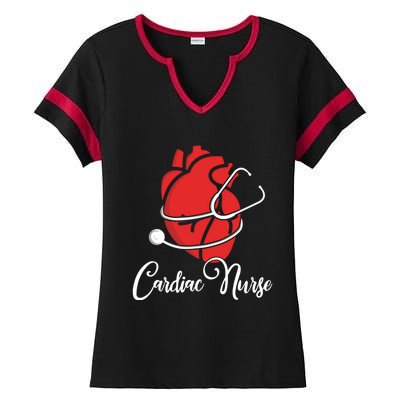 Anatomical Heart Cardiac Nurse Parts Of Heart Cardiac Nurse Cool Gift Ladies Halftime Notch Neck Tee