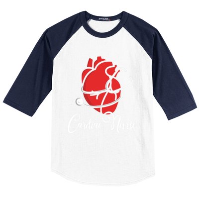 Anatomical Heart Cardiac Nurse Parts Of Heart Cardiac Nurse Cool Gift Baseball Sleeve Shirt