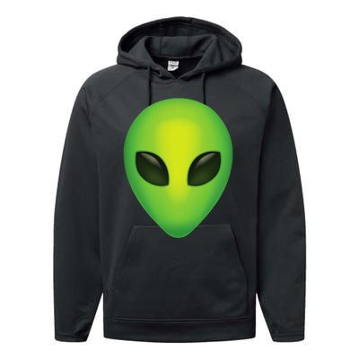 Alien Head Colorful Alien Rave Performance Fleece Hoodie