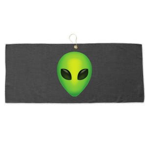 Alien Head Colorful Alien Rave Large Microfiber Waffle Golf Towel