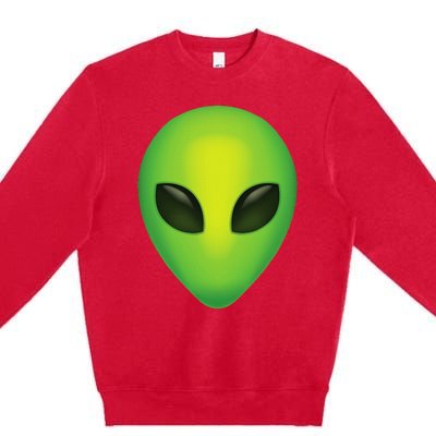 Alien Head Colorful Alien Rave Premium Crewneck Sweatshirt