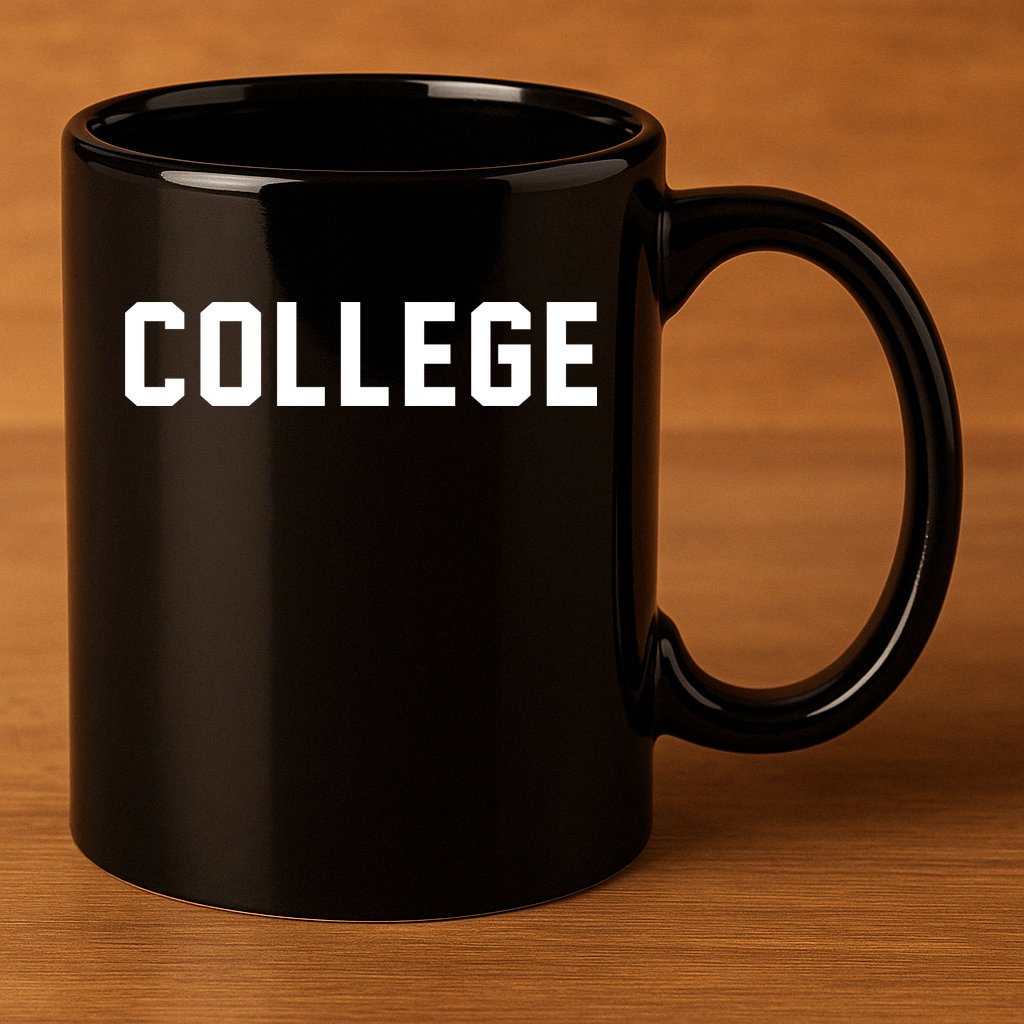 College Logo 11oz C Handle Ceramic Mug