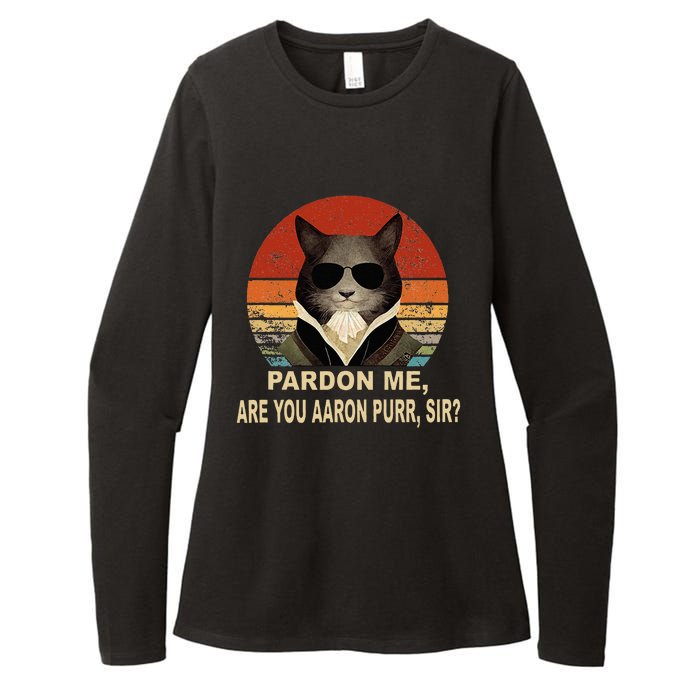 Alexander Hamilton Cat Womens CVC Long Sleeve Shirt